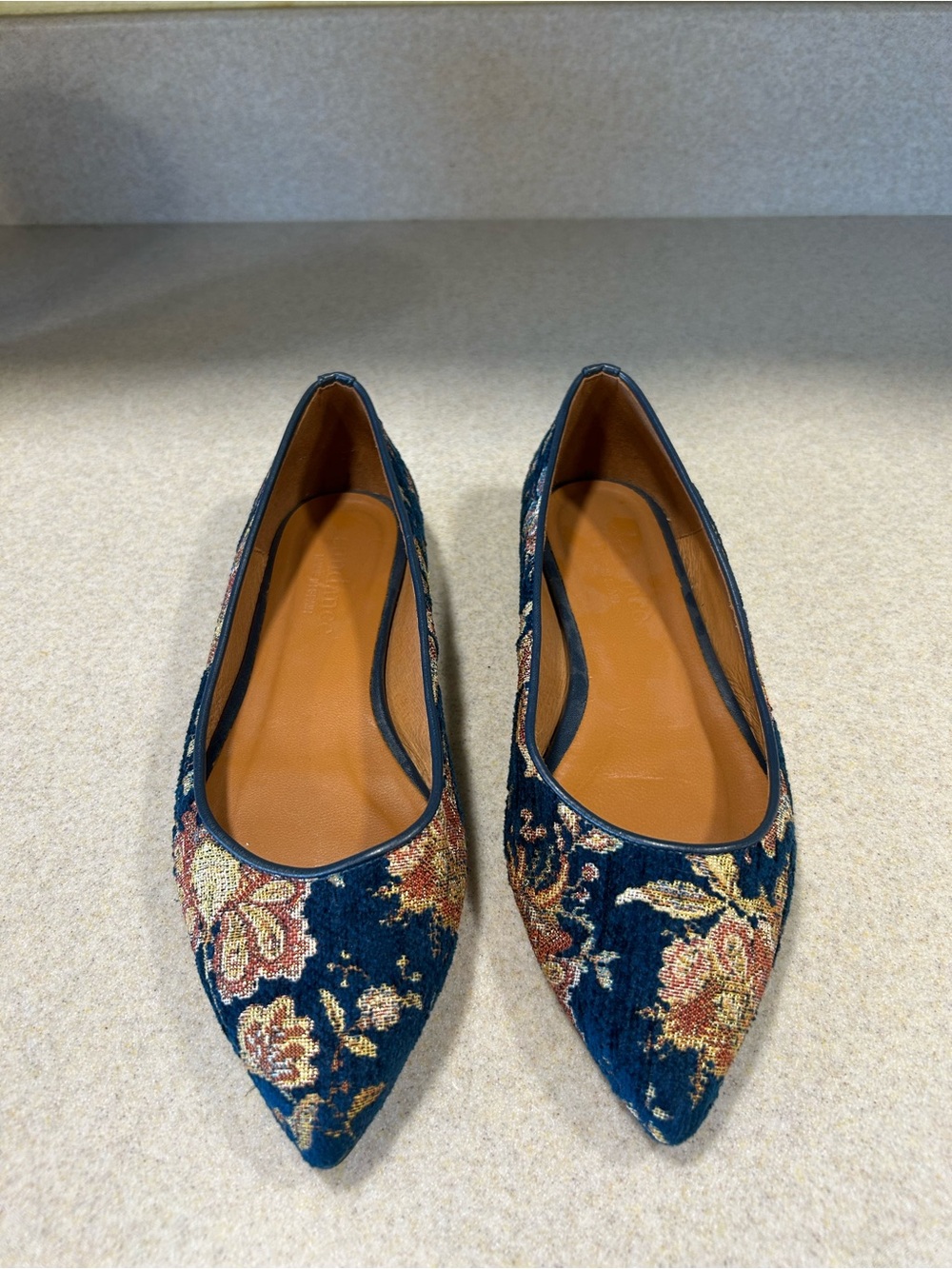 Sundance Women's Tapestry Shoes Versailles Floral Embroidered Pattern 37 6.5-7